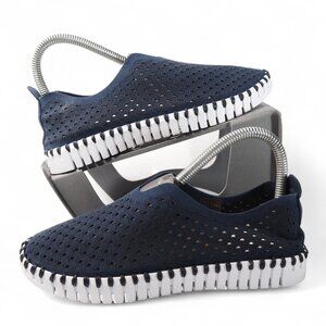 Ilse Jacobsen Hornbaek Tulip 139 Slip-on Loafers Women's 6/36 Dark Indigo